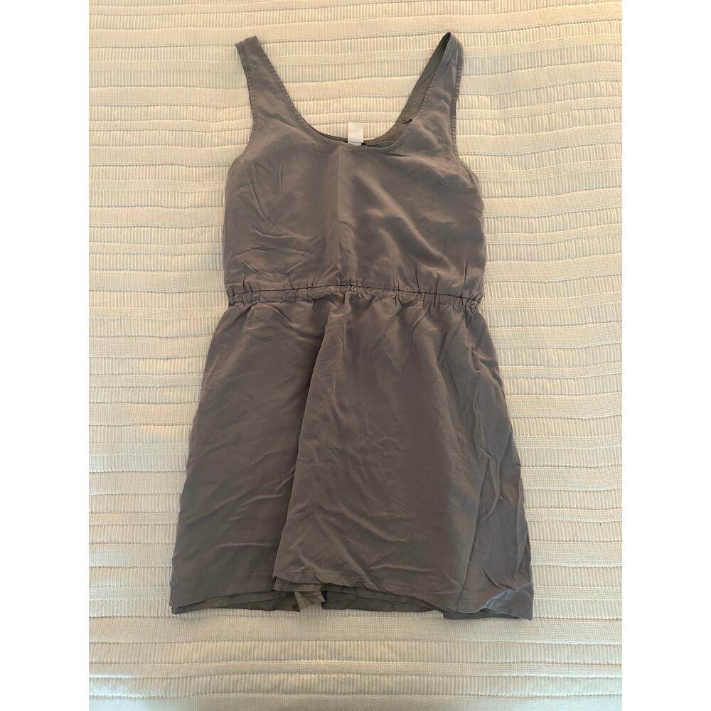 J. Crew S Gray Slouchy Tank Mini Dress